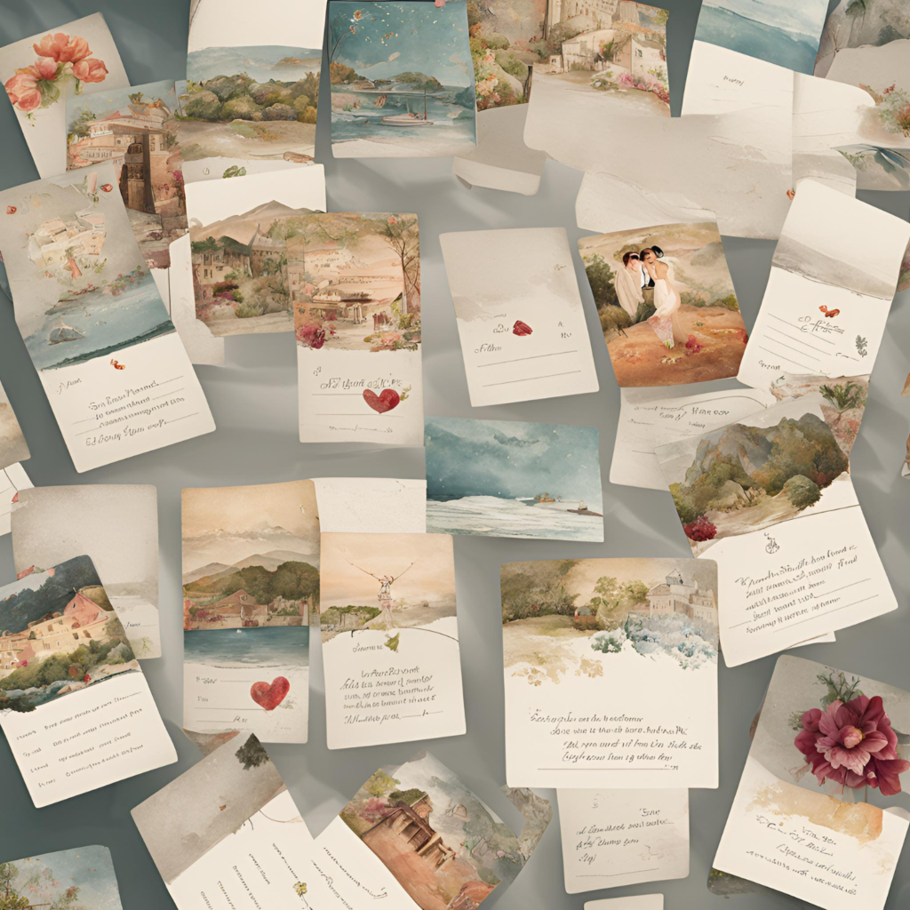 52 Postkarten Hochzeitsspiel