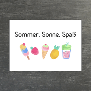 Sommer Postkarte